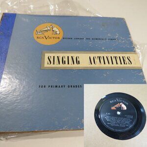 EMBOSSED RCA VICTOR  Singing Activities (4) Record LP Vinyl Record Set